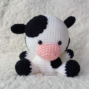 NEW Handmade crocheted plush cow